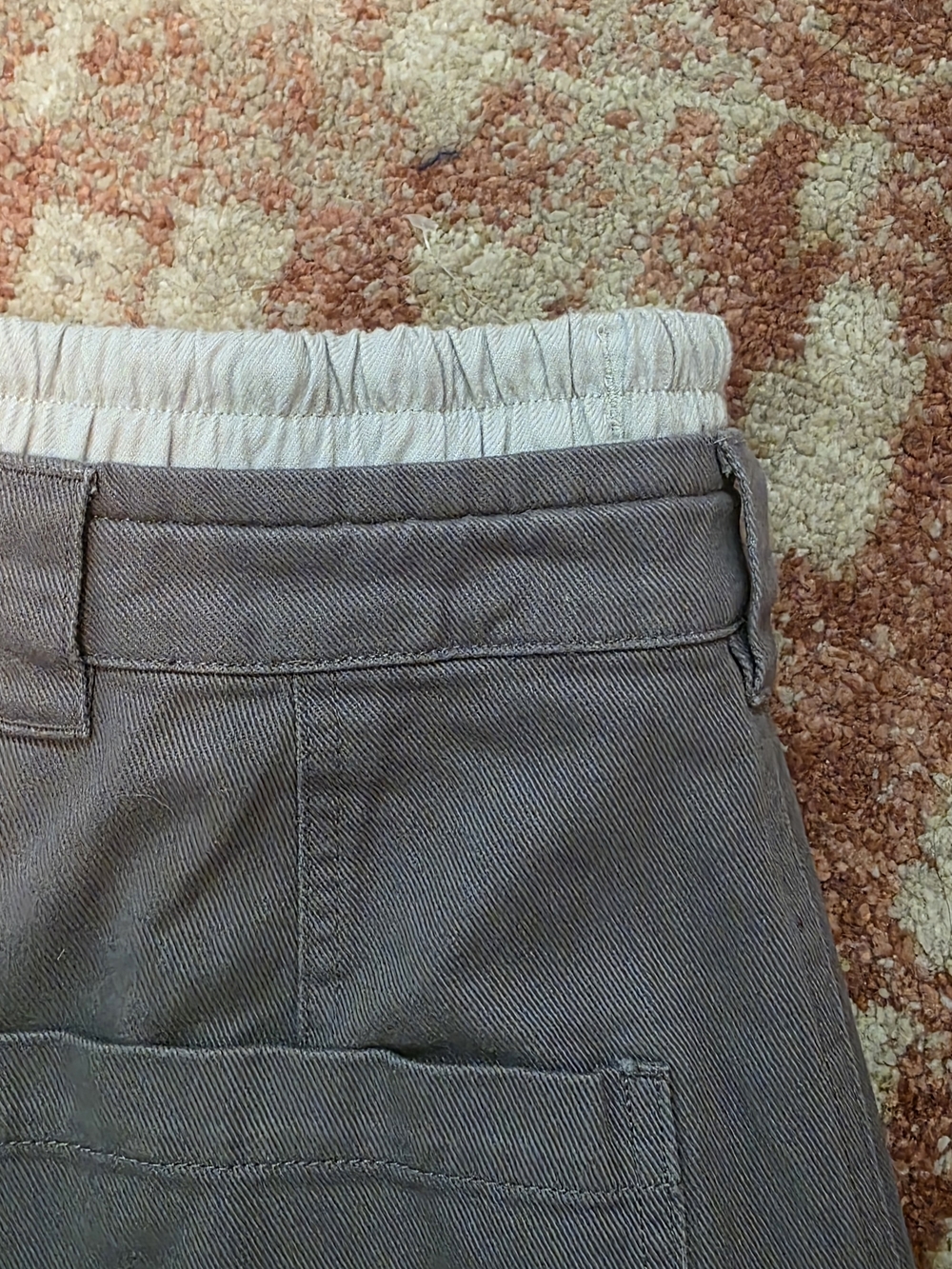 We The Free  Good Sport Trousers Size 4 Gray Wide-Leg Drawstring Trousers. - Picture 4 of 7
